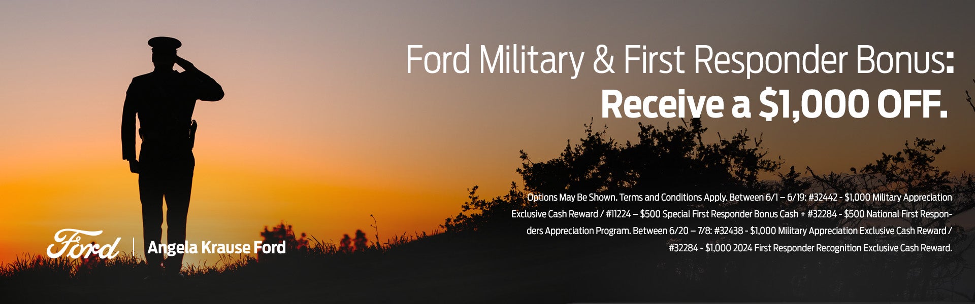 Military & First Responder Bonus