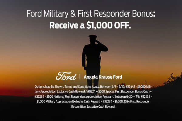 Military & First Responder Bonus